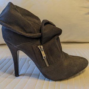 Black Heeled Booties Size 9